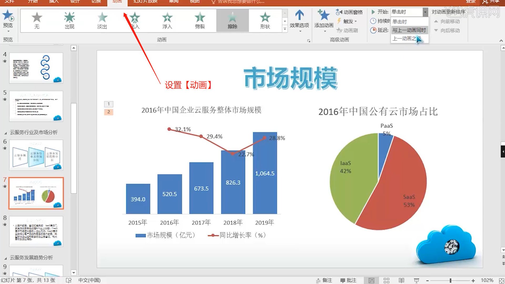 PPT27 云计算行业发展报告 - 计算机二级2021年Office真题图文教程
